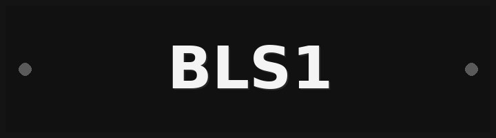 Photo of plate BLS1