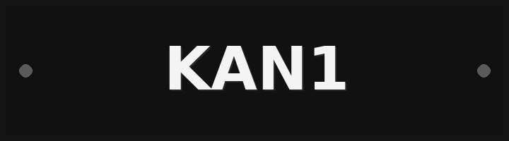 Photo of plate KAN1
